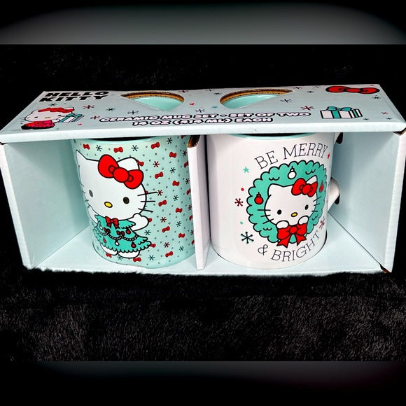 Hello kitty Be Merry & Bright Ceramic mug set / Christmas - Picture 2 of 2